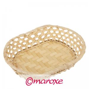 Tacka z bambusa do chleba 21 cm x 26 cm x H6 cm.