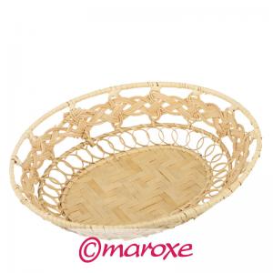 Koszyk rattanowy na pieczywo i słodkości 16 cm x 25 cm x H5 cm.