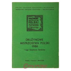 Drużynowe Mistrzostwa Polski -  Biuletyn I Liga Seniorów 1986