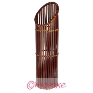 Kosz na parasol z bambusa wenge ( parasolnik ) D17 cm H61 cm.