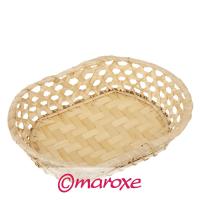 Tacka z bambusa do chleba 21 cm x 26 cm x H6 cm.