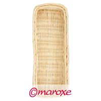 Rattanowy koszyk na sztućce biały 16 cm x 11 cm x H5 cm.