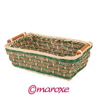 Koszyk kuchenny z rattanu i trawy morskiej 26 cm x 29 cm x H11 cm.