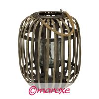  Lampion z bambusa ze sznurem z juty