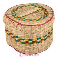 Pudełko serce z trawy morskiej na drobne przedmioty ( Walentynki ) #18cm x 11 cm x H11 cm.