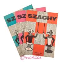 Miesięcznik Szachy 3 numery 1972 rok, mecz Spasski - Fischer