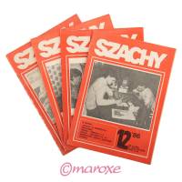 Miesięcznik Szachy 4 numery 1986 rok