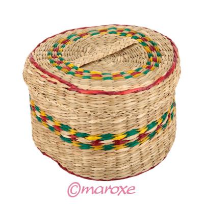 Pudełko ozdobne serce z trawy morskiej ( Walentynki ) 16 cm x 15 cm x H10 cm.