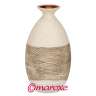 ceramiczny wazon kremowo-biały